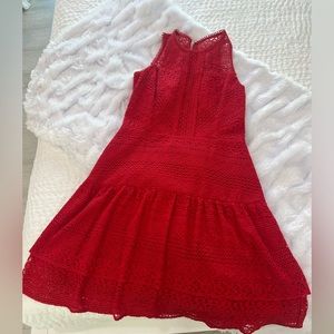 BRAND NEW WITH TAGS NEVER WORN PARK RED LACE DRESS SIZE SMALL
